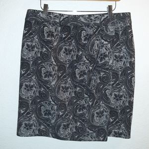 Talbots Petites wool blend wrap skirt
